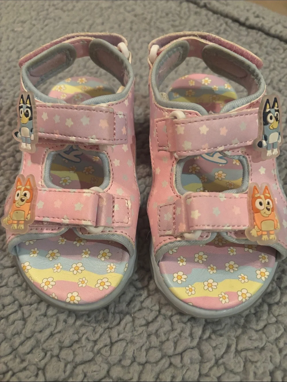Bluey Sandals with Cute Character Accents